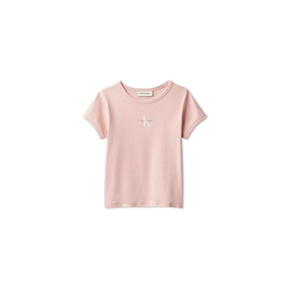 Calvin Klein Girls Mono Crop Top / Pink